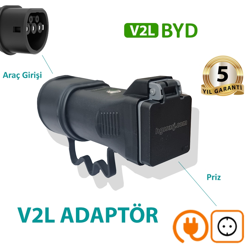 Byd%20V2l%20Tekli%20Adaptör,%20Elektrikli%20Aracınıza%20220v%20Ev%20Tipi%20Priz%20Imkanı.%20Kampta%20-%20Seyahatte