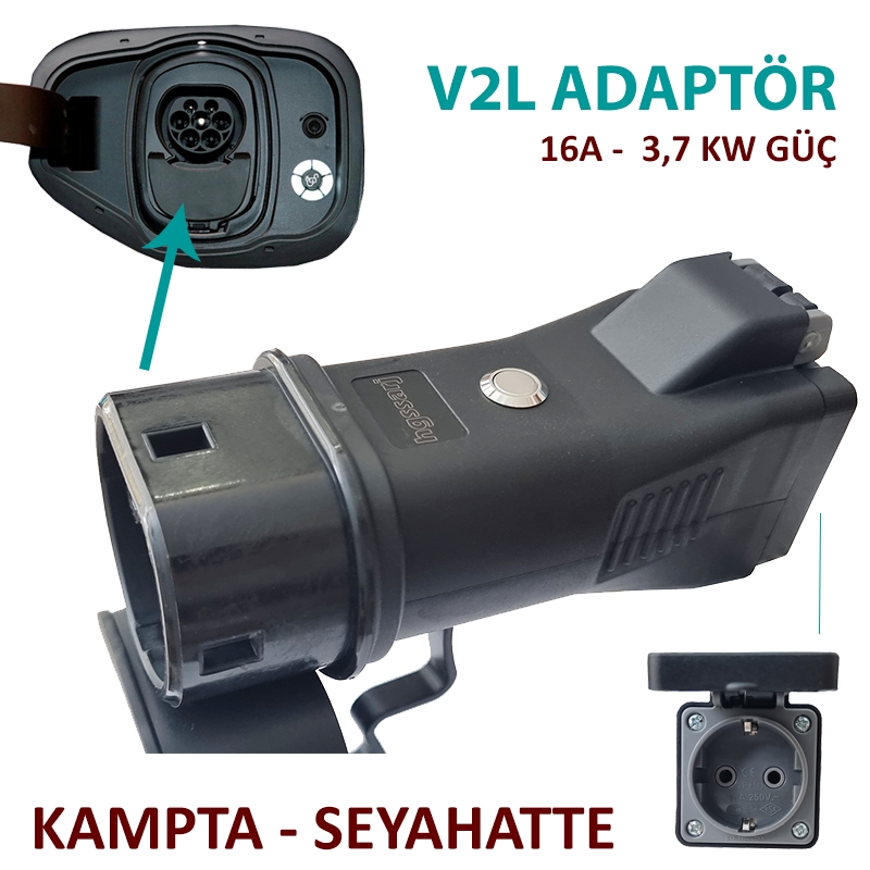 SKYWELL%20V2L%20Adaptör,%20Elektrikli%20Aracınıza%20220V%20Ev%20Tipi%20Priz%20İmkanı.%20Kampta%20-%20Seyahatte