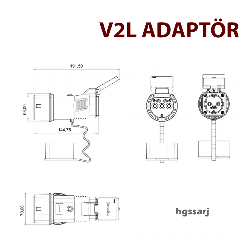 SKYWELL%20V2L%20Adaptör,%20Elektrikli%20Aracınıza%20220V%20Ev%20Tipi%20Priz%20İmkanı.%20Kampta%20-%20Seyahatte