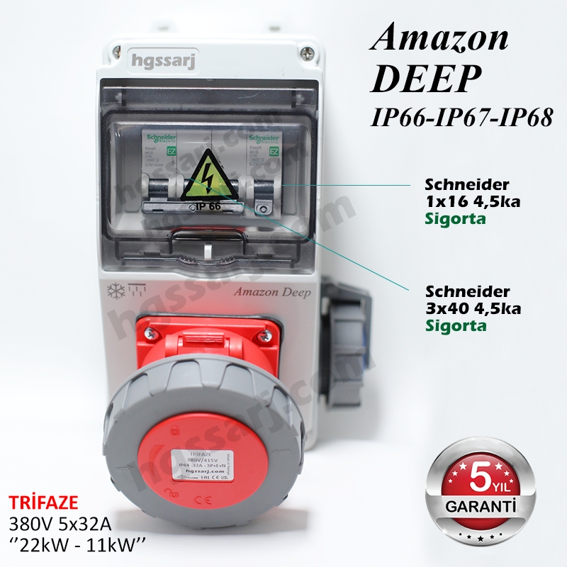 Amazon%20DEEP,%20IP66-IP67-IP68,%20Trifaze%20Elektrikli%20Araç%20Kombinasyon%20Kutusu,%205x32A%20+%201x16A%20-%20Schneider%20Marka%20Sigorta%20Grubu%20-%205%20Yıl%20Garanti