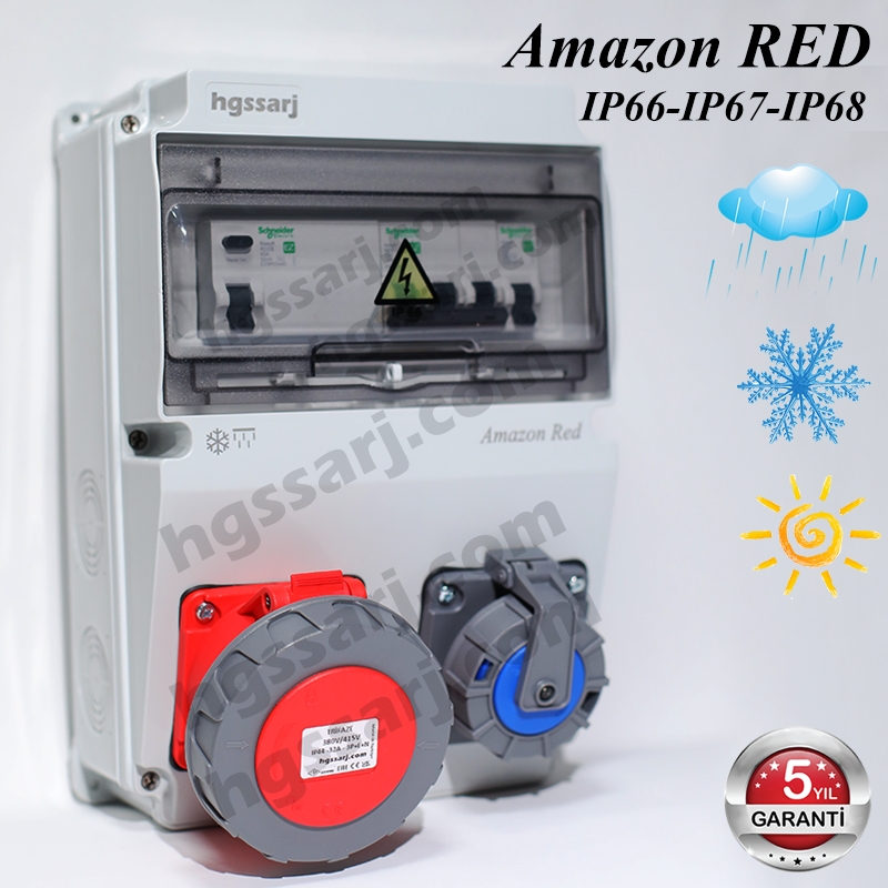 Amazon%20RED,%20IP66-IP67-IP68,%20Trifaze%20Elektrikli%20Araç%20Kombinasyon%20Kutusu,%205x32A%20+%201x16A%20-%20Schneider%20Marka%20Sigorta%20Grubu%20-%205%20Yıl%20Garanti