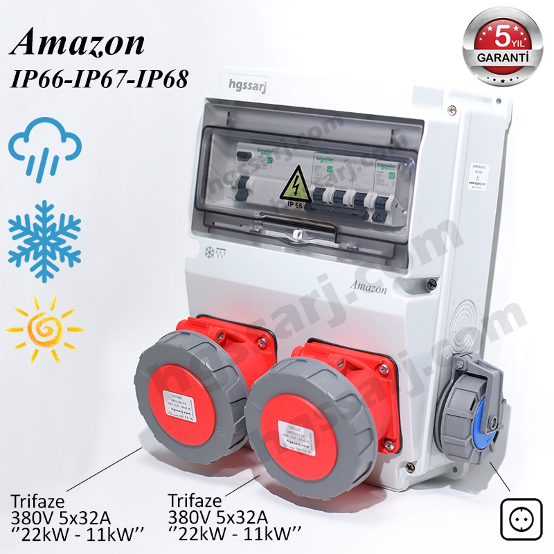 AMAZON%20IP66-IP67-IP68%20Trifaze%20Elektrikli%20Araç%20Kombinasyon%20Kutusu,%205x32A%20+%205x32A%20+%201x16A%20-%20Schneider%20Marka%20Sigorta%20Grubu%20-%205%20Yıl%20Garanti