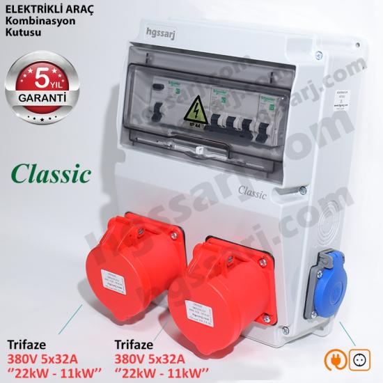 Elektrikli Araç Kombinasyon Kutusu ’’CLASSIC’’ 5x32A + 5x32A + 1x16A