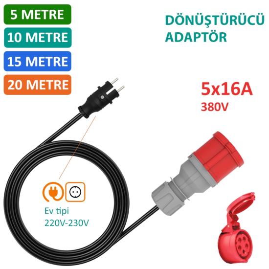 Hgsşarj, 5 Metre Elektrikli Araç 220V dönüştürücü