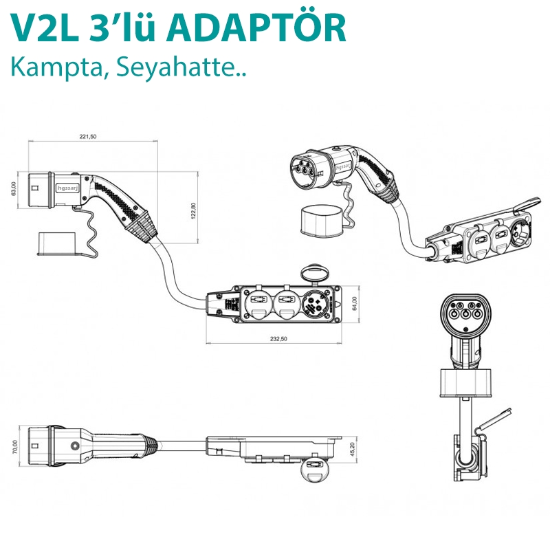 MG%20V2L%203’lü%20Priz%20+%20Adaptör,%20Elektrikli%20Aracınıza%20220V%20Ev%20Tipi%20Priz%20İmkanı.%20Kampta,%20Seyahatte